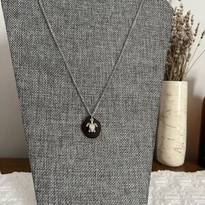 Genuine seaglass turtle necklace